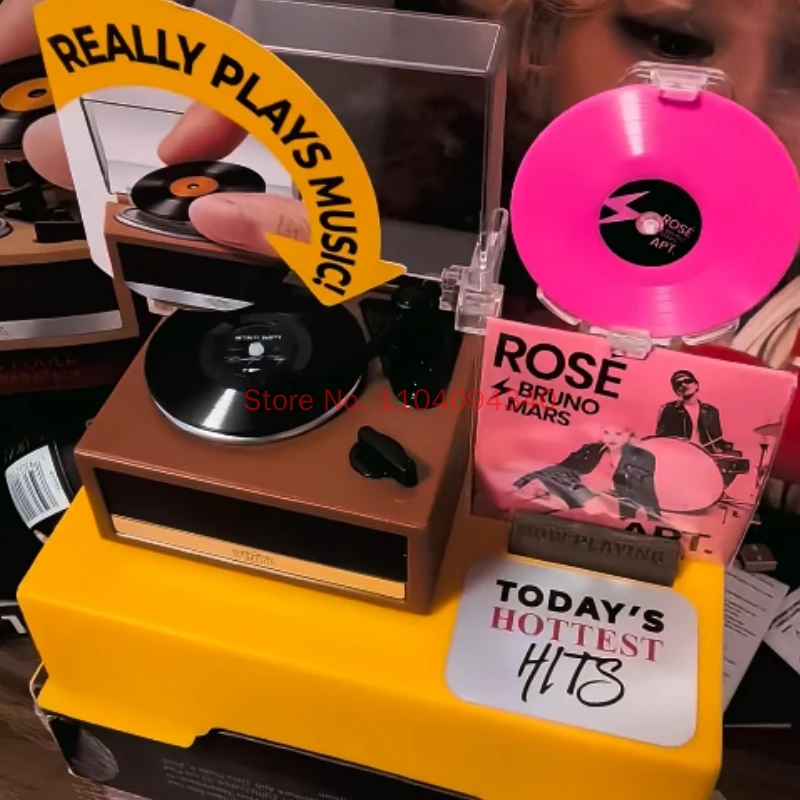 Genuine Surprise Doll ZURU Mini Brands Real Working Vinyl Record Player Miniature Really Spins  Plays Music Collectible Adult view 2