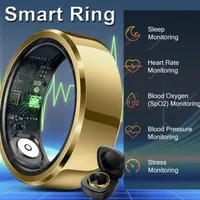 Anillo Inteligente 2026, Monitor de Presión Arterial, Frecuencia Cardíaca y Sueño, Resistente al Agua IP68 y 5ATM, Modo Multideportivo, para Hombre y Mujer