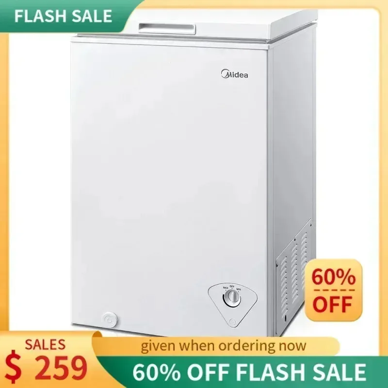 PMD4-Midea MRC050S0AWW فريزر الصدر، 5.0 قدم مكعب، أبيض،
