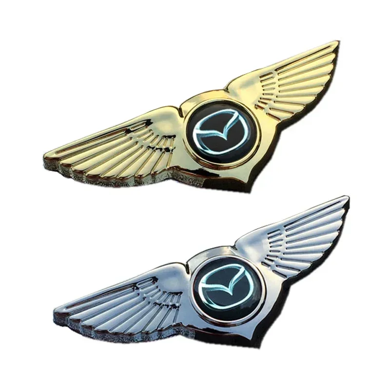3D Metal Car Front Hood Wings Emblem Side Badge Sticker Decal for Mazda Axela 3 5 6 RX8 RX7 MX3 6 Atenza MX5 CX9 CX5 CX7 323 626