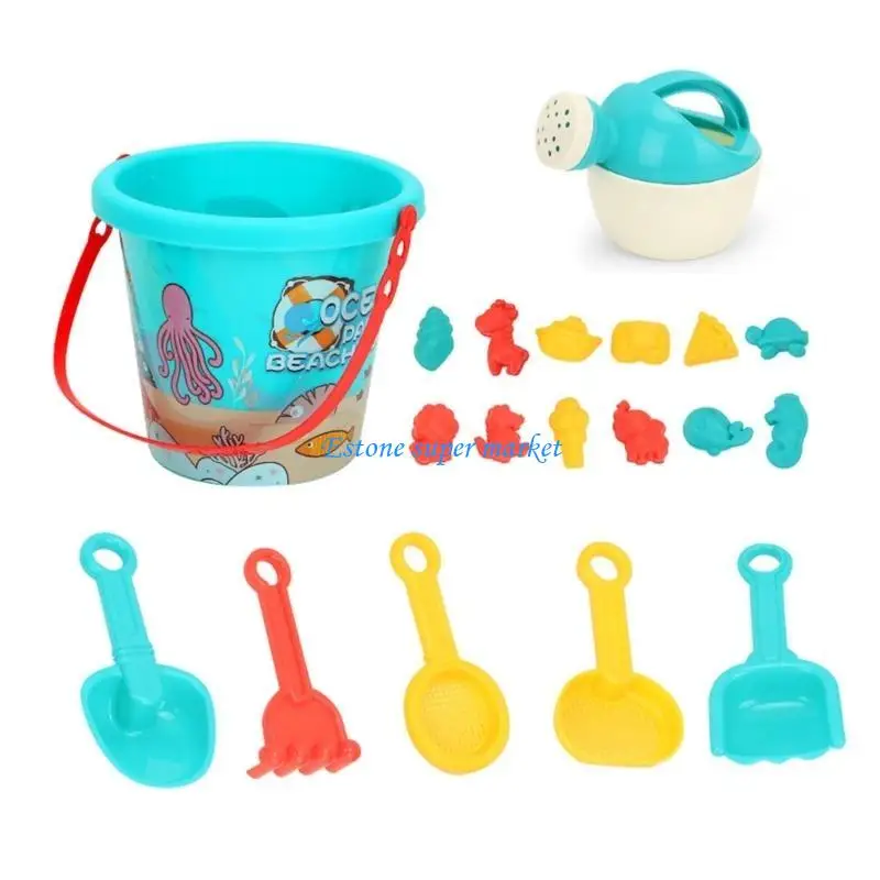 Jouet château plage 090B, seau, moule sculpture sable, cadeau vacances pour enfant, jouet d'eau en plein air