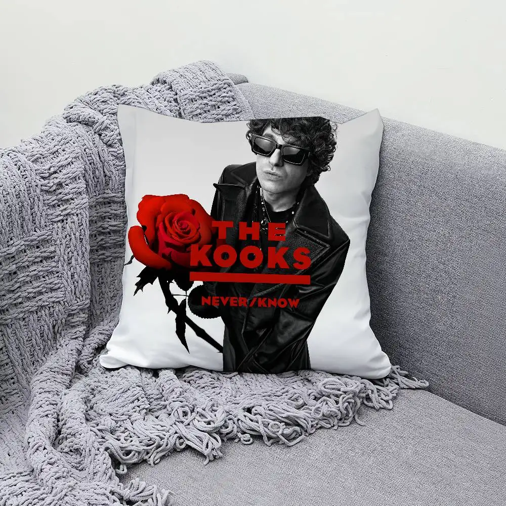 

Never Know The Band K-Kooks 30x30cm 45x45cm Pillow Case Decor Protective Covers Comfortable soft for Sofa Living Room Home offic