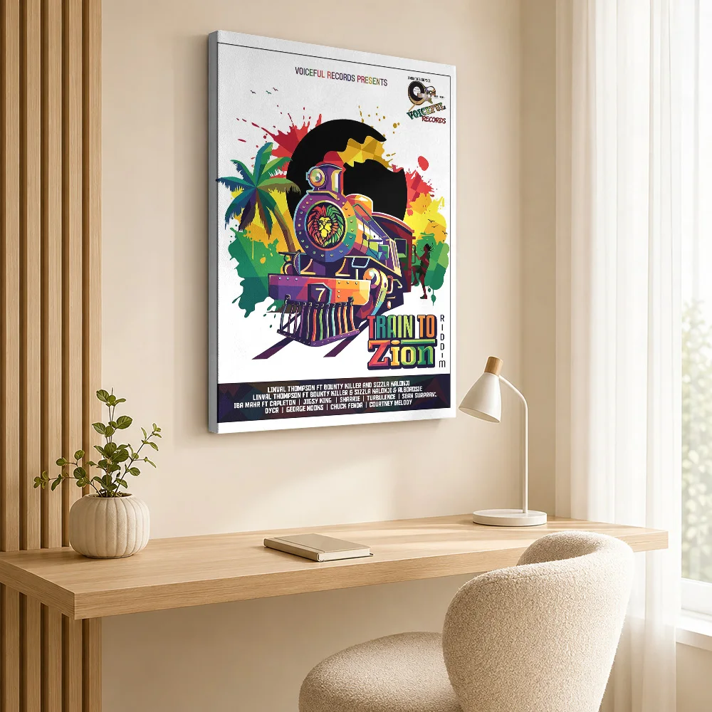 Bob Marley Performing Live Framed Canvas Print Poster Custom Photo Retro Music Canvas Wall Art for Bedroom Decor Ready to Hang
