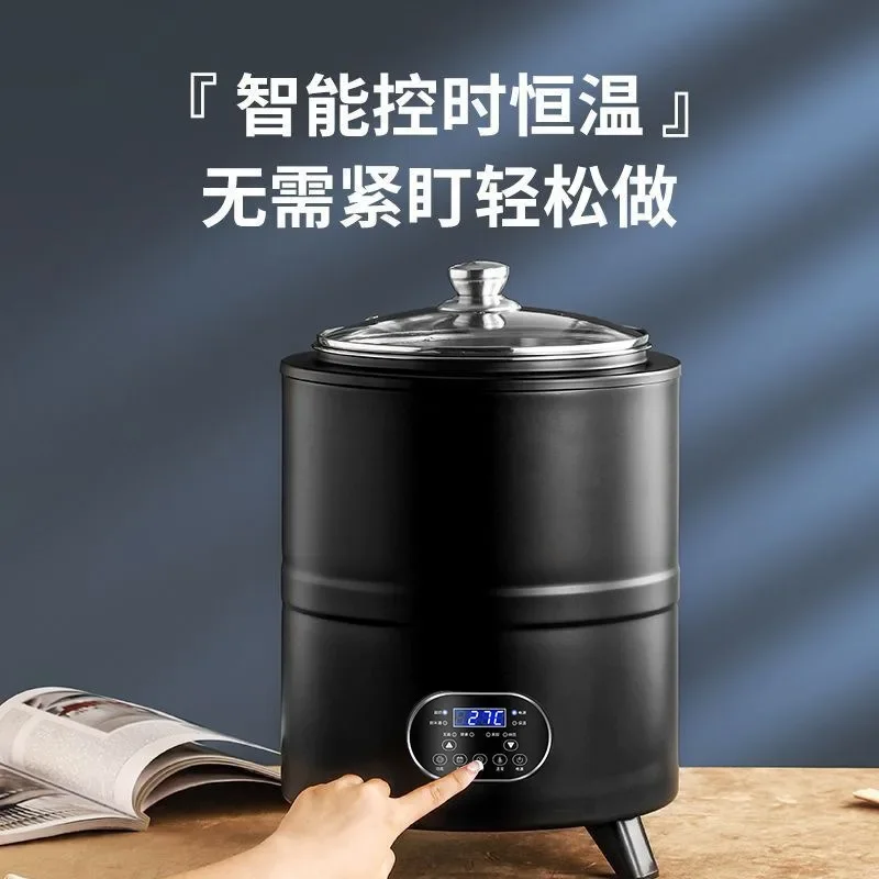 Máquina de Yogur de Acero Inoxidable de 8L/12L, Totalmente Automática, con Temporizador Inteligente, Temperatura Constante, Máquina de Fermentación Comercial