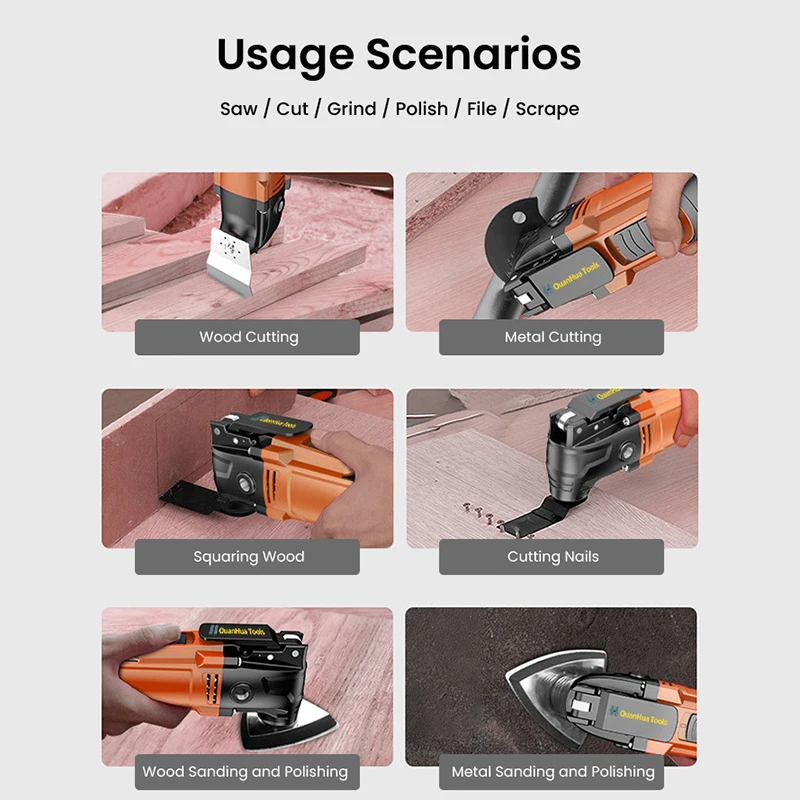 5Pcs Universal Star Lock Interface Multi-Purpose Tools Metal Circular Tile Cutting Set Household Woodworking Accessories