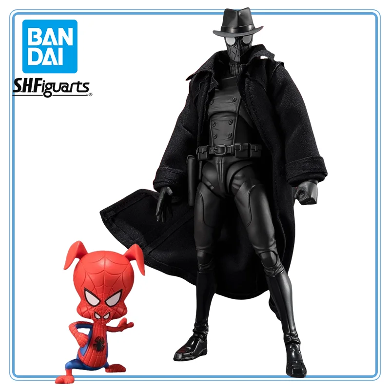 

BANDAI Original Spider-Man: Across The Spider-Verse Spider-Man Noir S.H.Figuarts Anime Cartoon Garage Kit Gifts Toys
