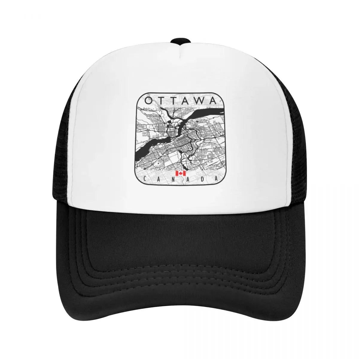 OTTAWA MAP CANADA Baseball Cap Military Cap Man Icon |-F-| Christmas Hat Male Women's