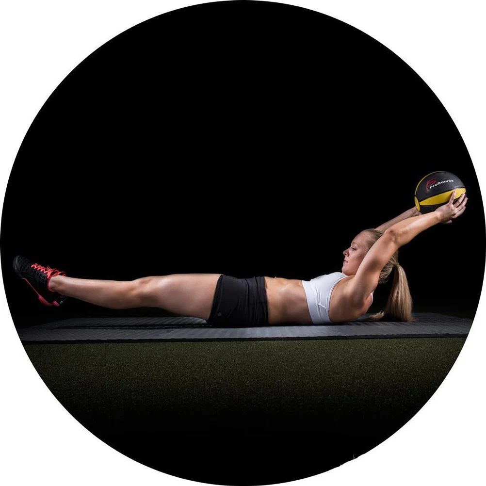 

1Pcs 1Kg Nonslip Medicine Ball Small Rubber Exercise Ball for Home Gym Core Strengthening Toning Yoga Aerobics Routine