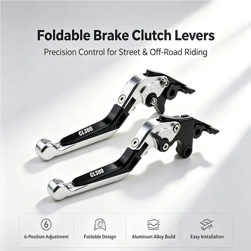 For Honda CL300 CL 300 2022-2023 Motorcycle Adjustable Folding Extendable Brake Clutch Levers CNC Aluminum Multi Kit Set