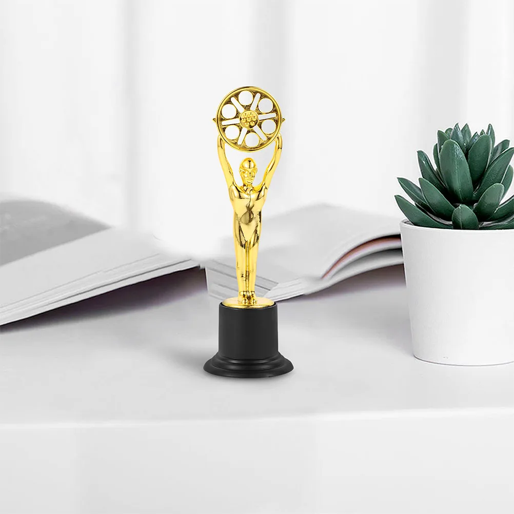 

3 Pcs Mini Golden Trophy Large First Place Holiday Decorations Christmas Award Student Prize Safe Material Ideal Gift