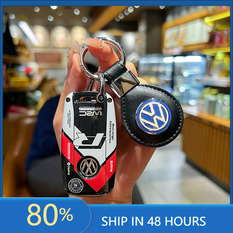 ハブキャップ-abs-スタイル-車用フリップキーケースカバーシェル-リモートホルダー-フォルクスワーゲン-ポロ-ティグアン-パサート-b5-b6-b7-ゴルフ-4-5-6-mk6-ジェッタ用