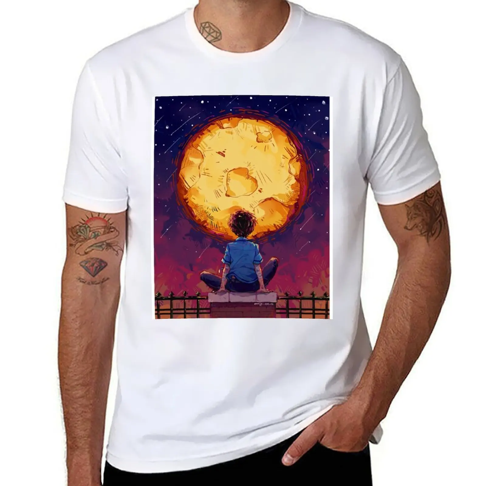 

The Boy Who Wanted To Go To The Moon T-Shirt man t shirts graphic anime t shirts for man t shirt personalised T-Shirt