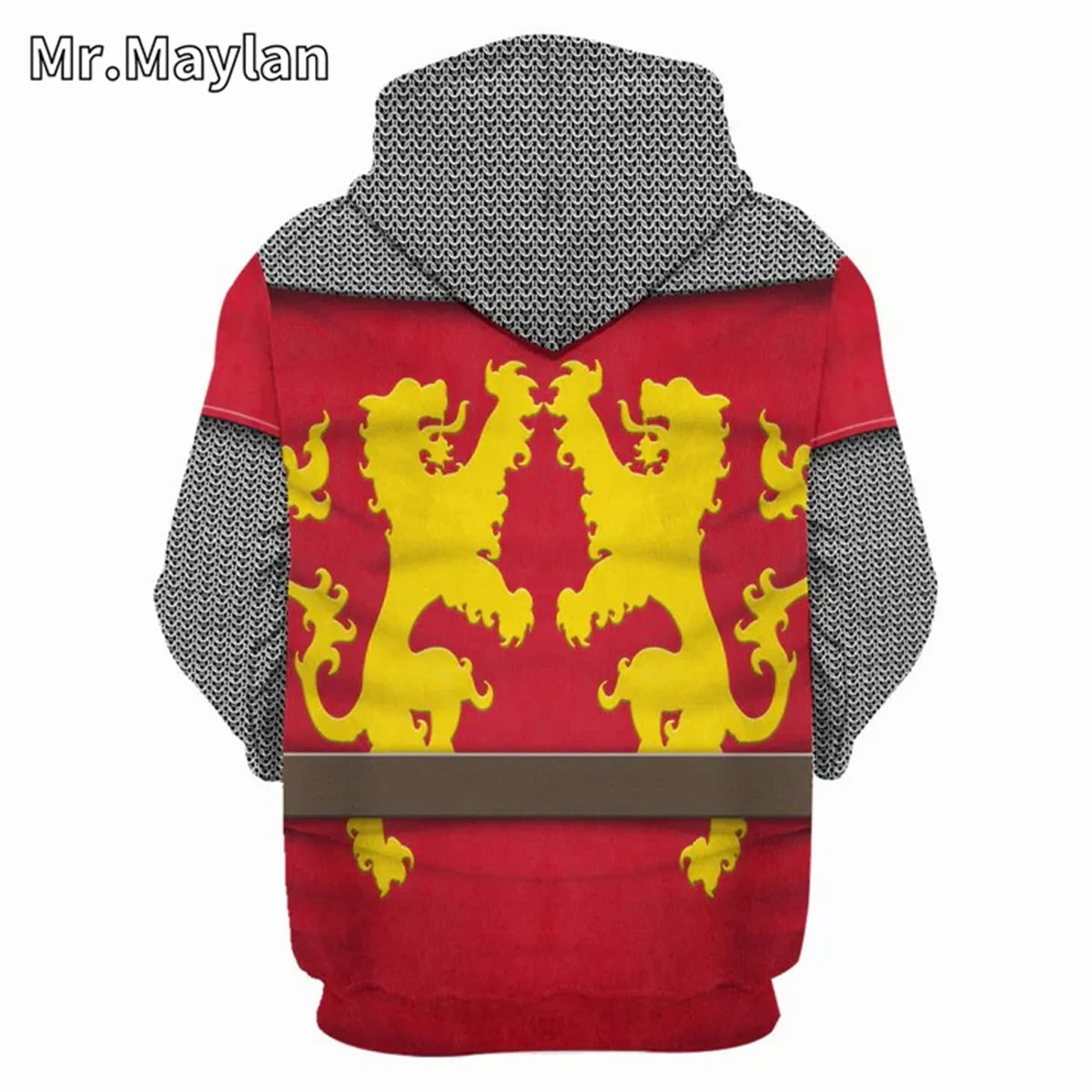 Medieval Knights Armor Cosplay Costume 3D Print Unisex Hoodie Men Sweatshirt Streetwear Zip Pullover Casual Jacket Tracksuits-07