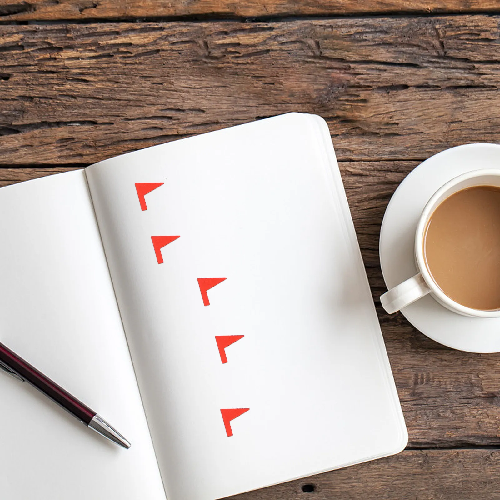 

288 шт. красных наклеек-флажков, набор бумажных этикеток для классификации, для офиса и школы, флажки-стикеры для маркировки