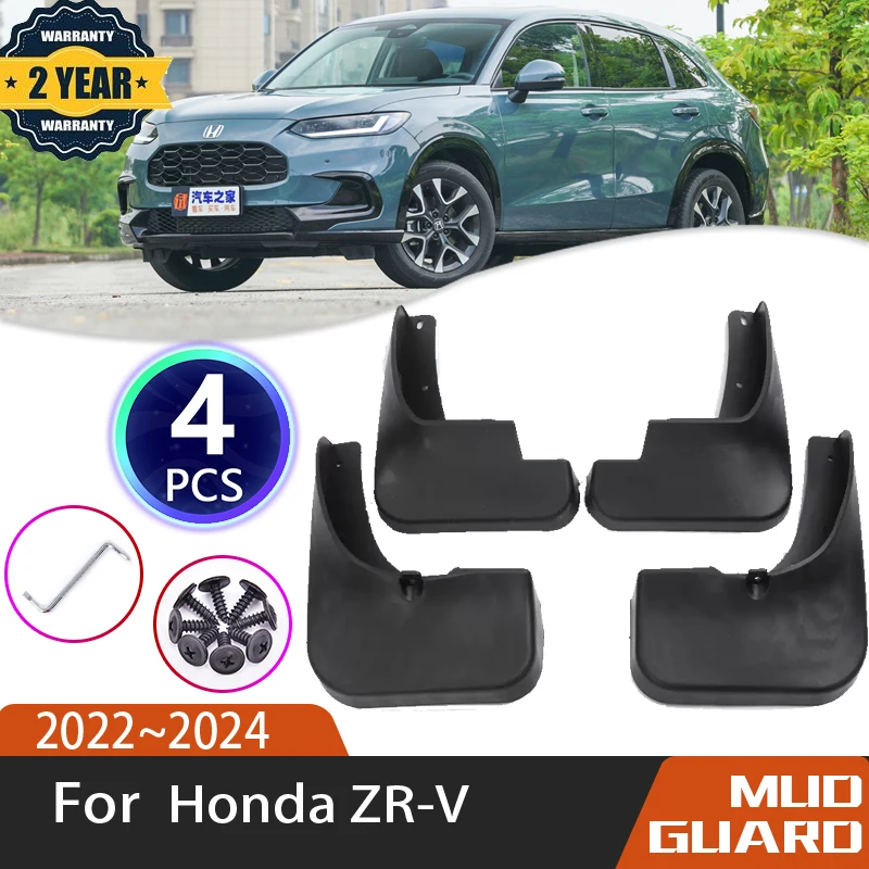 

4 PCS Car Mudflaps for Honda ZR V 2022 2023 2024 ZRV HR V HRV Car Fender Mud Guard Flaps Splash Flap Mudguards Auto Accessories