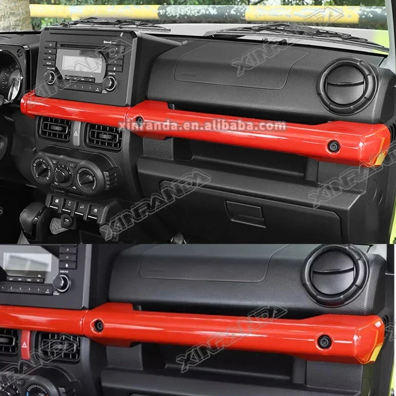 Jimny Accessories Co-Pilot Grab Handle Decoration Cover Trim Center Console Dash Panel For Suzuki Jimny JB74 JB64 JC74 2019-2024