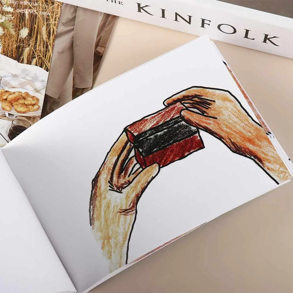 Verborgen Ring Ketting Bekentenis Strip Flipbook Creatieve Trends Doe-Het-Zelf Cadeau Met De Hand Omgedraaid Boek Flip Flap Boek