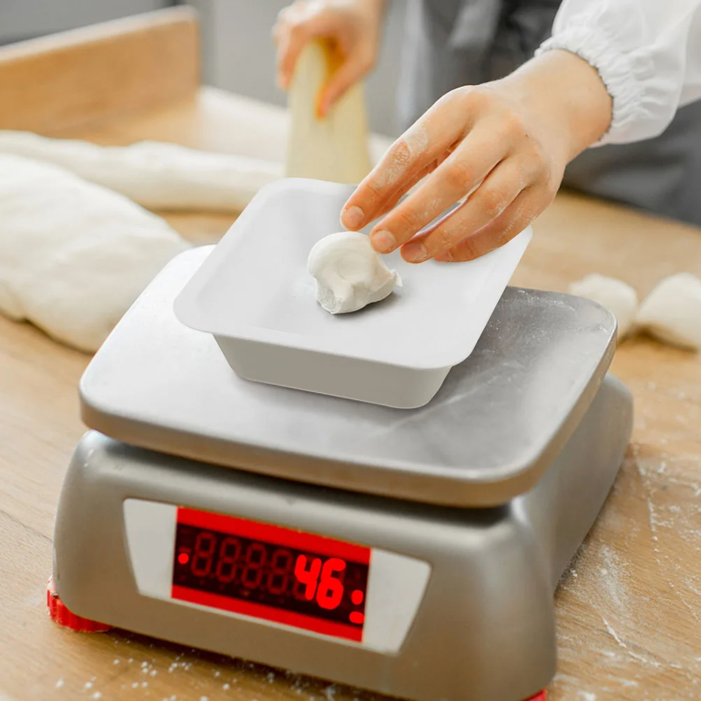 

20 Pcs Weighing Pan Plastic Plate Ship Type Square Boat Laboratory Supplies Large Boats