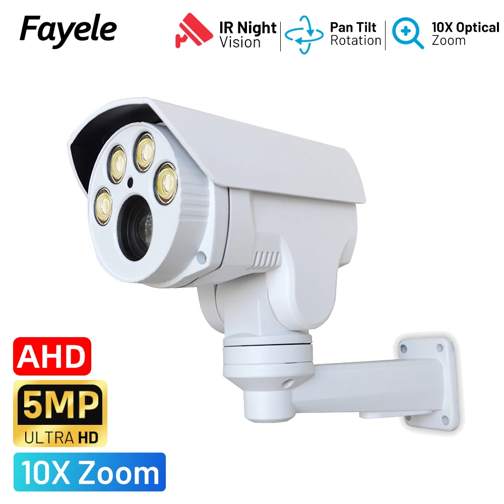 

камера видеонаблюдения уличная Security 2MP AHD PTZ камера 10X Zoom 5MP TVI CVI CVBS 4in1 IR50M Коаксиальный RS485 Аналоговая камера для улицы