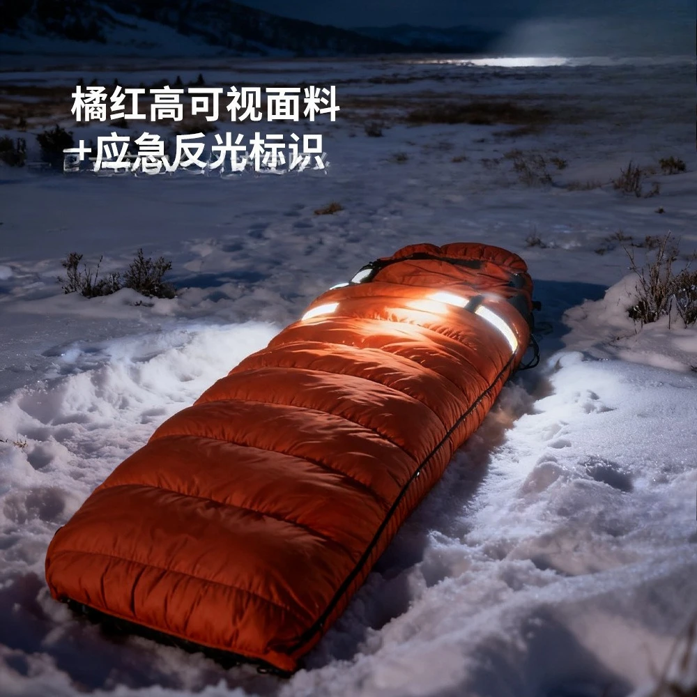 Outdoor camping polar expedition winter warm velvet tent sleeping bag