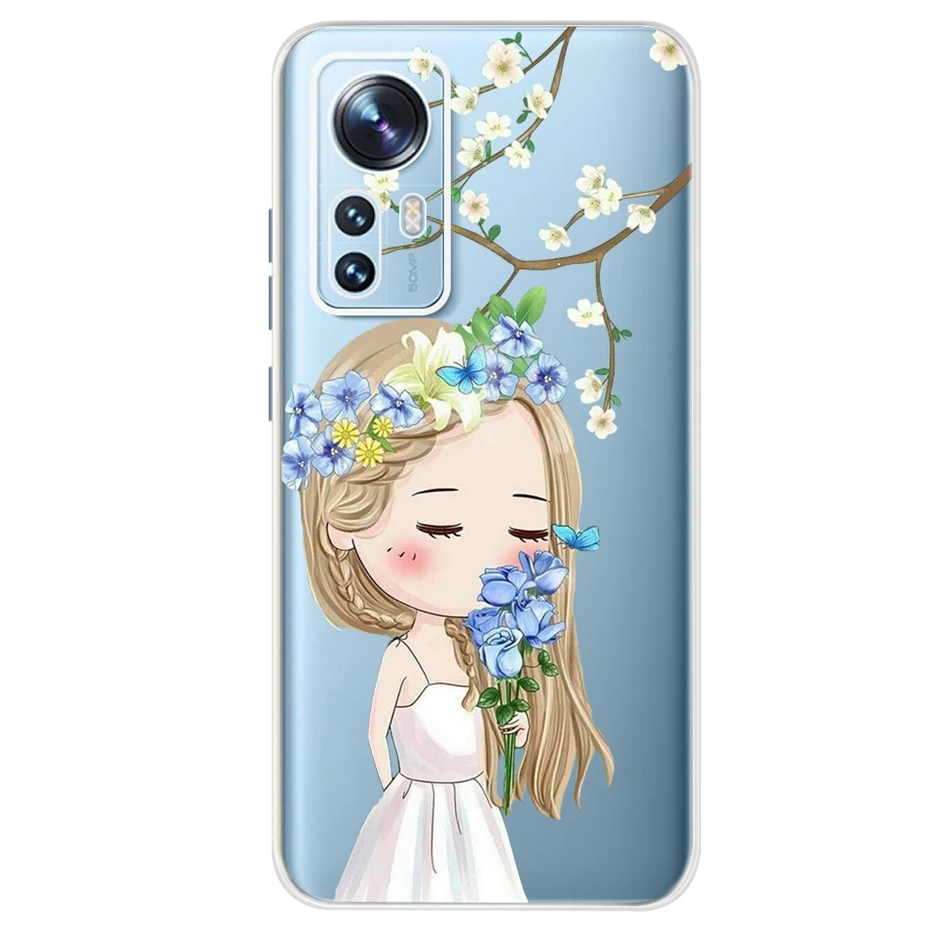 For Xiaomi Mi 12 Lite Case Cute Painted Cover 6.55\'\' Soft Silicone TPU Fundad Phone Case For Xiaomi 12 Lite Mi12 Lite Back Cover
