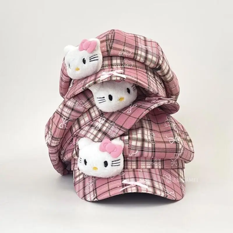 

Sanrio Old-Fashioned Beret Hello Kitty Star Anise Baseball Cap Hot Girl Cute Retro New Style Painter Hat Spring and Summer Style