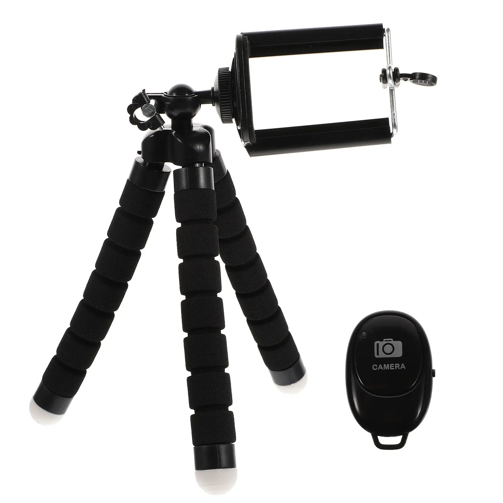 

1Set Stainless Steel Phone Camera Tripod Desktop Adjustable Stand for Mobile and Camera Photography Stable Tabletop Tripod