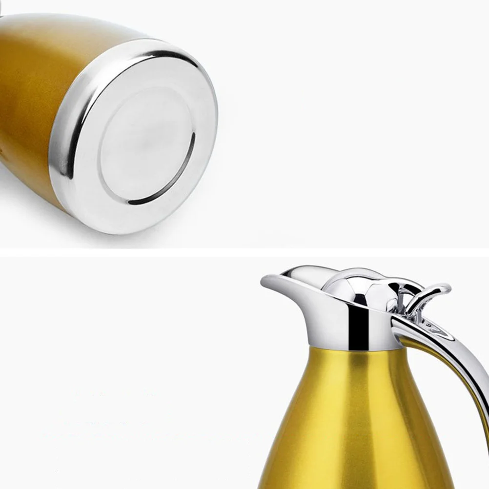 

1.5L Stainless Steel Thermal Bottle Double Wall Insulated Water Container Leak Proof For Home Office Travel Vacuum Pot Kitchen