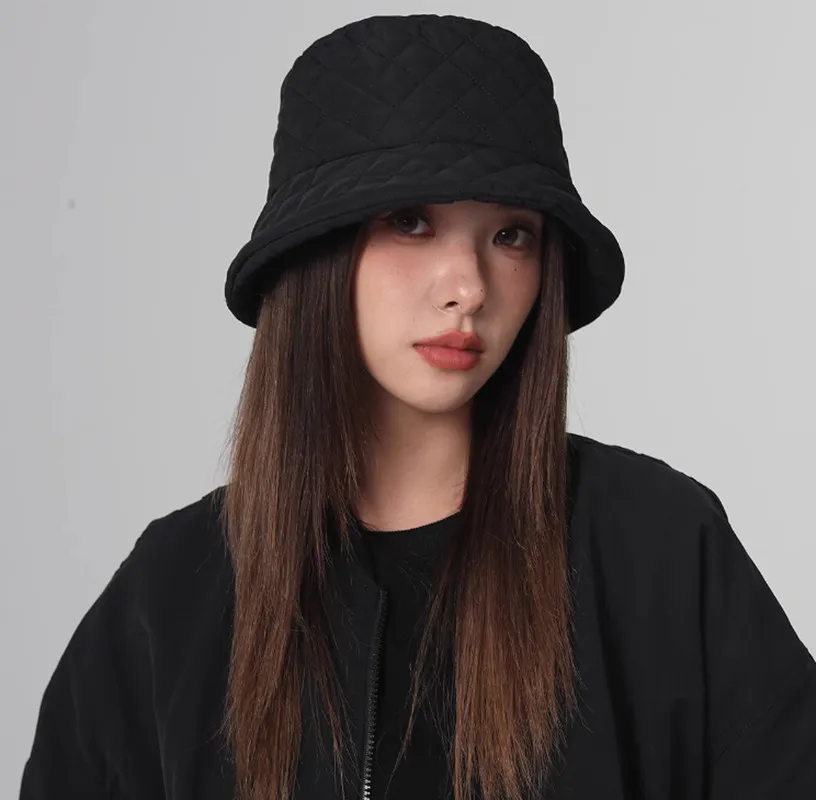 Sombrero de pescador de algodón ultraligero para mujer, gorro cálido versátil para otoño e invierno, versión coreana, moderno, nuevo