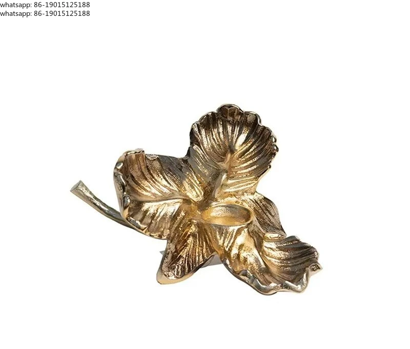 imported-gold-and-silver-pattern-aluminum-candle-holder-ornament-home-living-room-dining-table-model-room-candle-holder-ornament