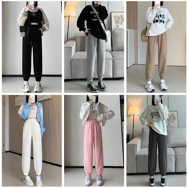 

Korean Fashion Casual Women Pants Autumn Winter High Waist Wide Leg Pants Thick Female Straight Long Pants Trousers Y2k Clothes