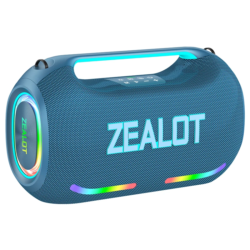 ZEALOT-ZE41 250W Bluetooth Party Speaker IPX6 Waterdichte Draagbare Buitenspeaker 12 uur Speeltijd Met LED, Microfoon, Powerbank