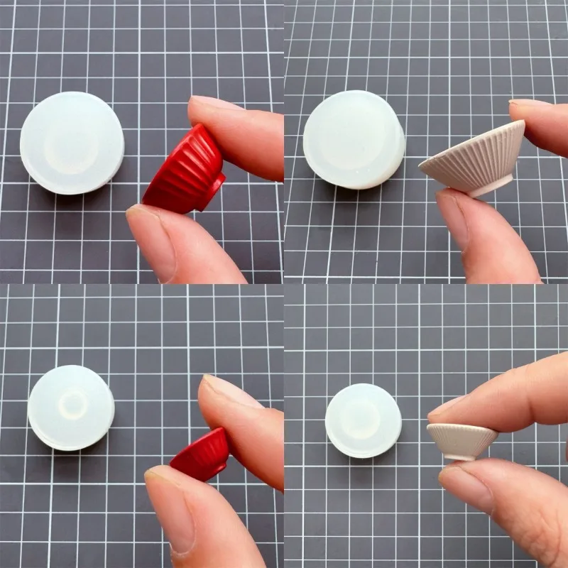 خفيفة للغاية الطين دمية أدوات المائدة الصغيرة/أطباق فاكهه/طبق قالب من السيليكون الأشعة فوق البنفسجية الغراء لتقوم بها بنفسك دمية ديكورات منزلية قالب لوحة لعب الطعام الصغيرة #1