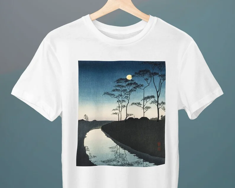 

Dusk, Koho Shoda, Fresh and Trendy Unisex Art T-shirt Men Gift Art Lovers Gift Personalized Oil Painting Street Wear Tops