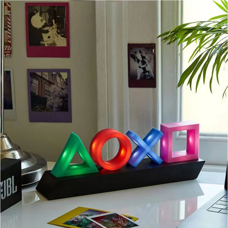 LED table decoration lighting USB Nightlight XO game icon scene atmosphere desk lamp esports room computer background decoration