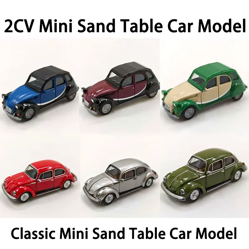 Herpa 1/87 Scale 2CV/Classic Sand Table Plastic Car Model Toys Gifts Collection Adult Souvenir Decoration Static Display