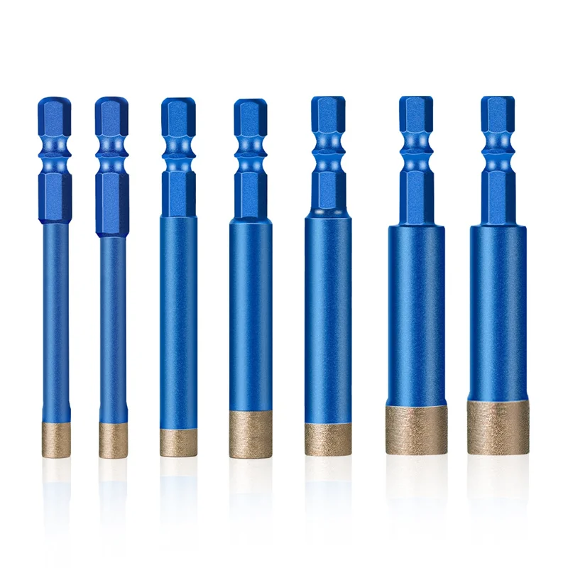 

A43F-7PCS Инструмент для сверления плитки, сверло для сухого сверления камня, специальное сверление по мрамору 1/4,3/8,1/2,6 мм, 8 мм, 10 мм, 12 мм