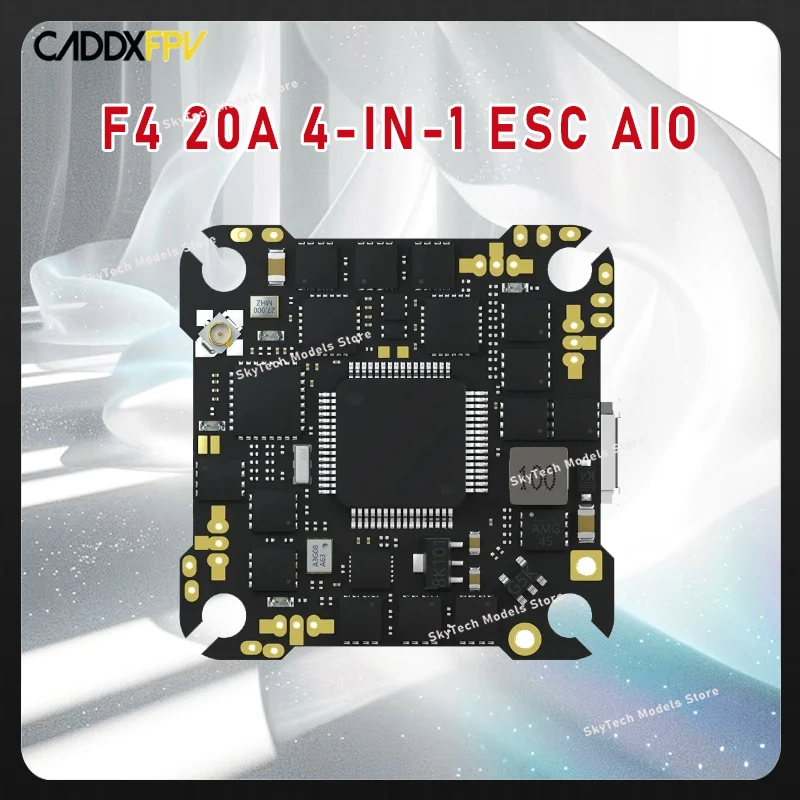 

CADDX FPV F4 20A 4-IN-1 ESC AIO Flight Control - 25.5×25.5mm Built-in ELRS Receiver ICM42688 BMP280 Barometer 8MB Blackbox