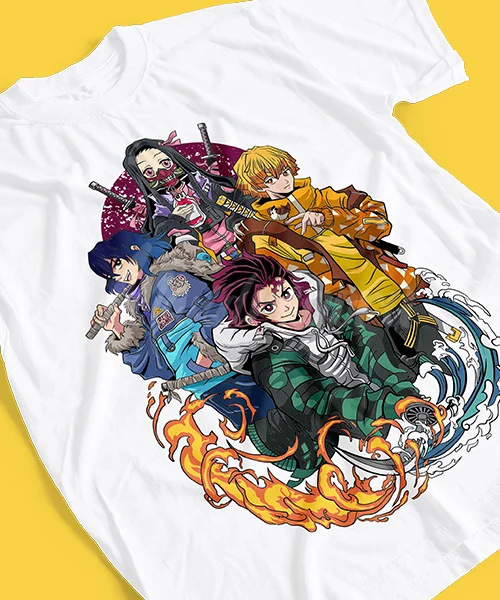 T-shirt for Anime Demon Slayer Equipo Vestidos del Futuro