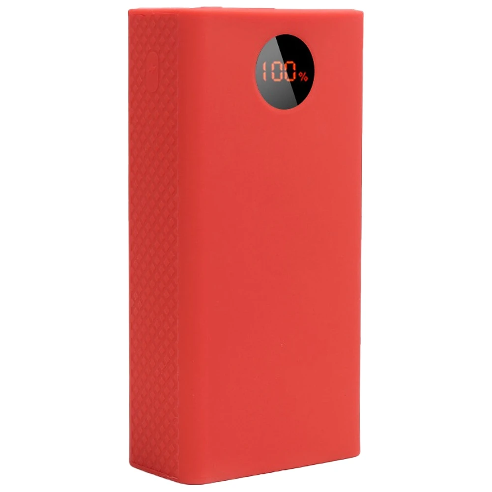 Hot sale Portable Power Bank Protective Case 40000Mah Power Bank Silicone Case for Pea40 (Red)