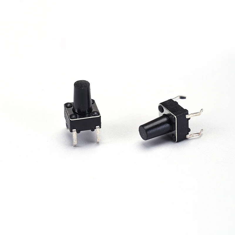 50 Stück 6X6 / 4.3/ 5/6/7/8/8.5/9/10/11/12/13/14/15MM Taster Druckknopf 12V 4PIN DIP Mikro Momentaner Taktiler Druckknopf – Detail 5