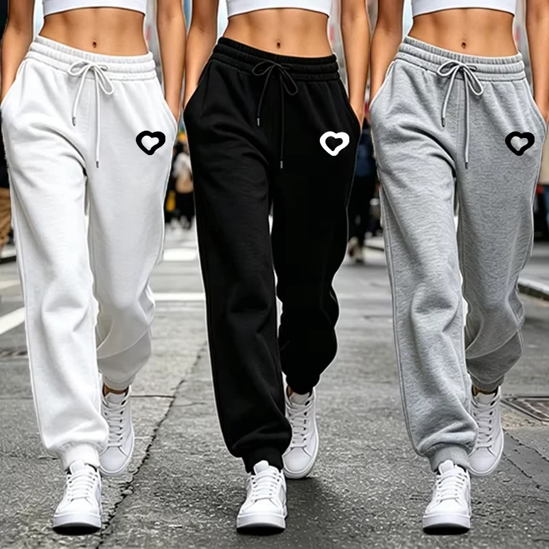 Women's Pants Casual High Quality Outdoors Sweatpants Elastic Band Woman Trousers Jogging Drawstring Sports Hot Sales Clothing