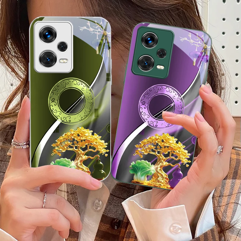 

Cabbage and Gourds For Xiaomi 14 Ultra 13 Lite Redmi Note 13 11 Pro 12 Plus Poco X6 3 Pro F4 6 GT Tempered Phone Case