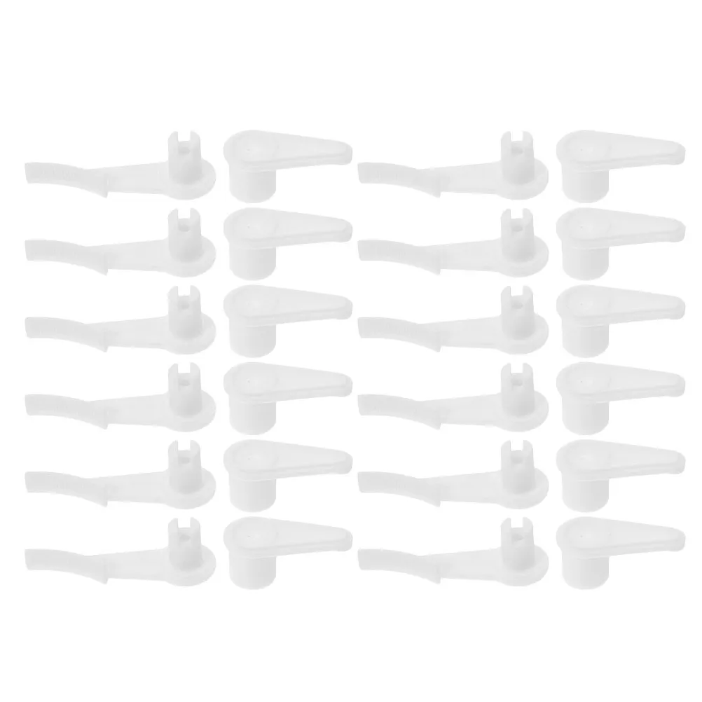 12Pcs Ceiling Light Accessories Clips Plastic Lamp Shade Fastening Clips Stable Fixture Fixing Brackets for Indoor Lighting