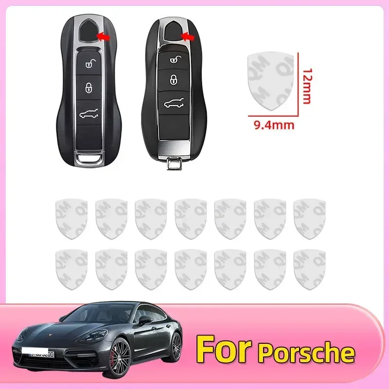 

5pcs/10pcs Car Remote Key Logo Stickers badge Decal for Porsche Cayenne Boxster Macan 911 Panamera Cayman 718 Auto Accessories