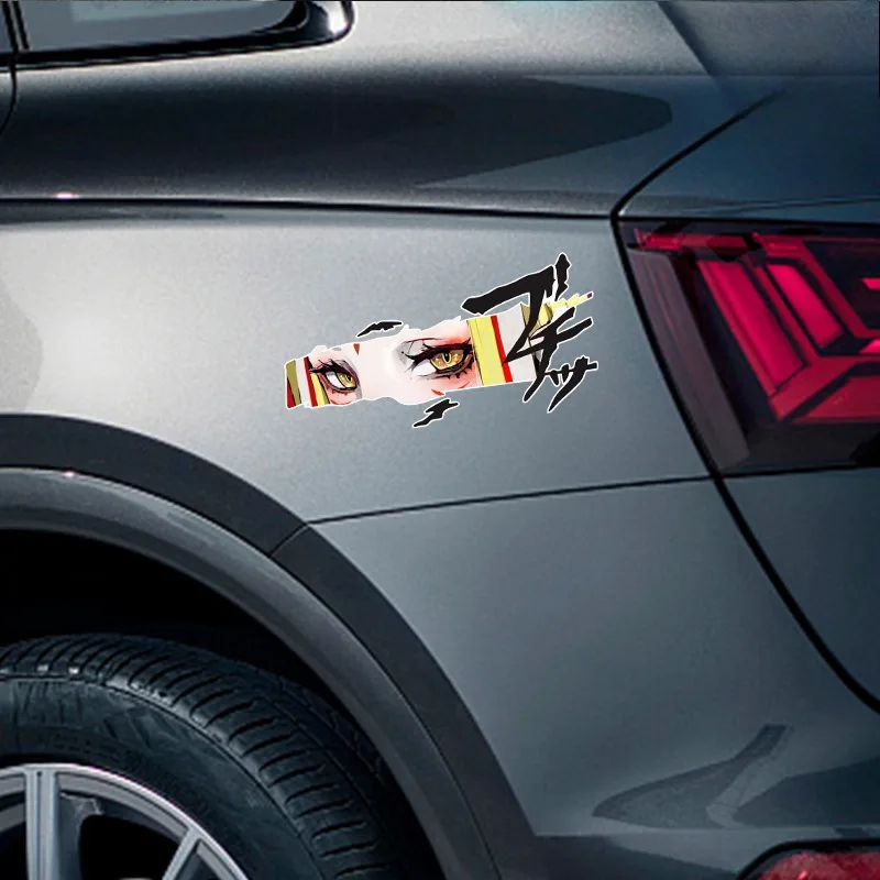 Yellow Anime Car Sticker Waterproof Vinyl Decal for Auto Body Scratch Protection Laptop PC Case Decoration DIY Accessories