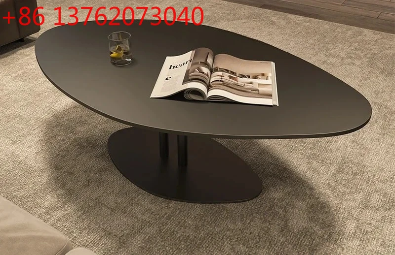 

Italian light luxury minimalist rock slab coffee table small apartment modern simple living room home designer high sense
