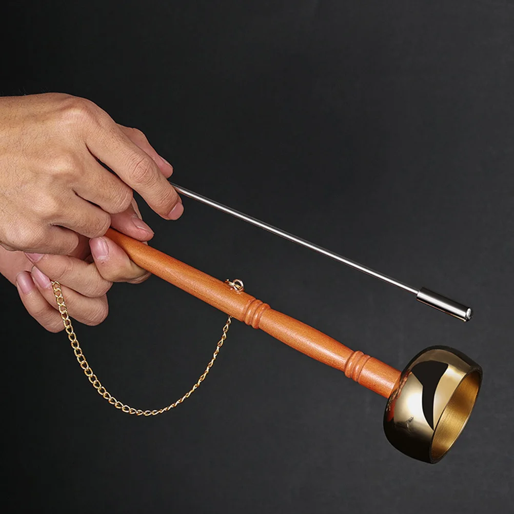 

Buddha Yin Qing Traditional Copper Percussion Instrument Clear Sweet Tone for Spiritual Relaxation Home Temple Ancestral Worship