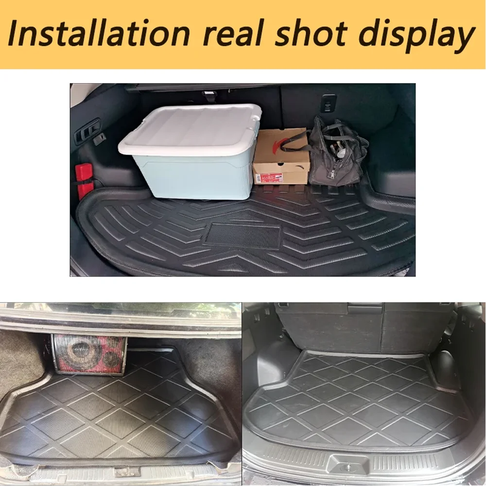 Car Trunk Mat for Hyundai Grand Santa Fe NC Maxcruz XL 2013~2020 Waterproof Luggage Cargo Boot Pad Liner Cover Custom Accessorie
