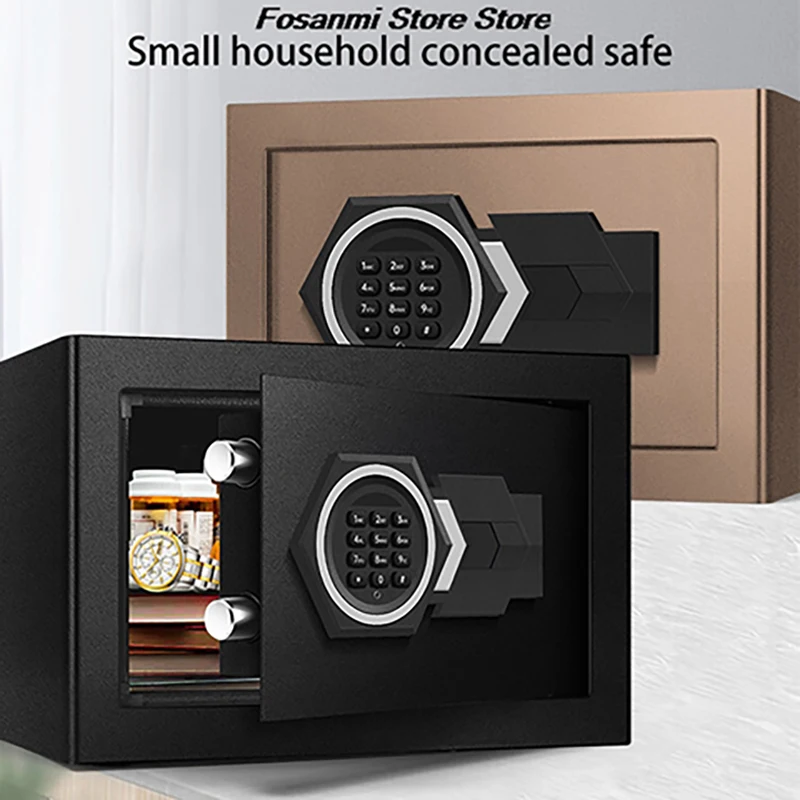 Mini Digital Security Safe Electronic Password Lock Steel Hidden Wall Bedroom Closet Installation For Home Office Use 20 25 Inch
